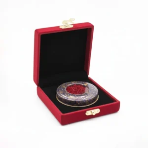 جعبه مخمل با ظرف فلزی 1تا3گرم-ترنج