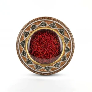 ظرف زعفران طرح خاتم بسته - یک مثقال